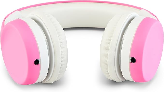 Children Kids Children's Volume Limited Headphones for Kids Foldable (Pink)