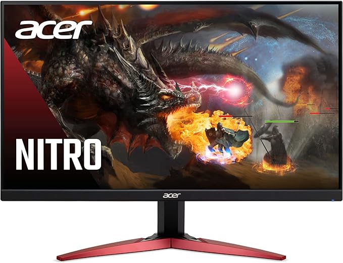 Acer Nitro 23.8in FHD 1920x1080 180Hz Gaming Monitor KG241Y Sbiip