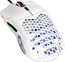 Glorious Model O Wired Gaming Mouse 67g Superlight Honeycomb Design, RGB, Pixart 3360 Sensor, Omron Switches, Ambidextrous - Matte White - Image 1