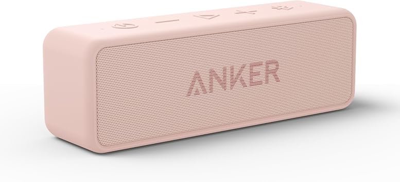 Anker soundcore 2 Portable Bluetooth Speaker, 24-Hour Playtime, IPX7