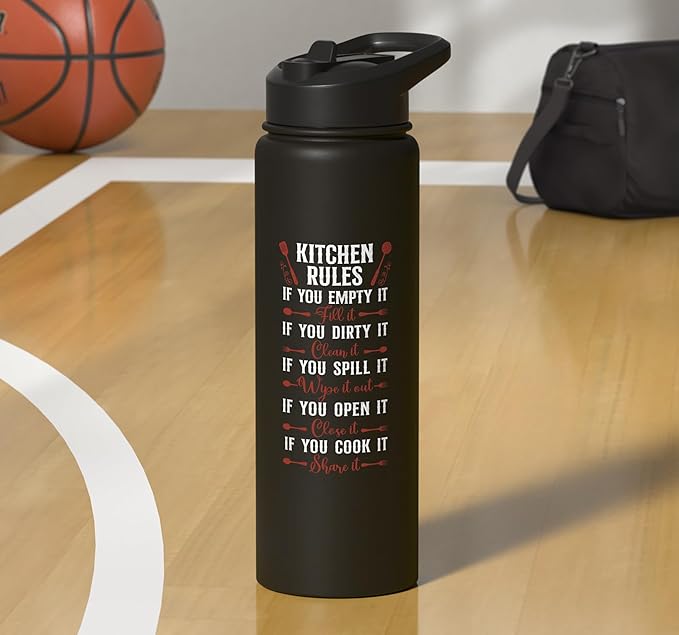 Cooking Cook Kitchen Chef Stainless Steel Insulated Water Bottle