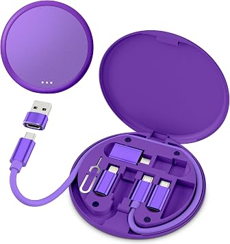 Basesailor Multi USB C Adapter Cable Kit,Portable Travel USB Adapter Set