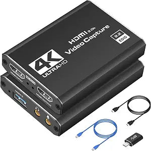 Capture Card 4K HDMI Video Streaming to USB 3.0 1080P 60FPS Capture Device