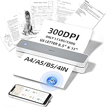 iDPRT Portable Thermal Printer Wireless for Travel, Inkless Small Printers
