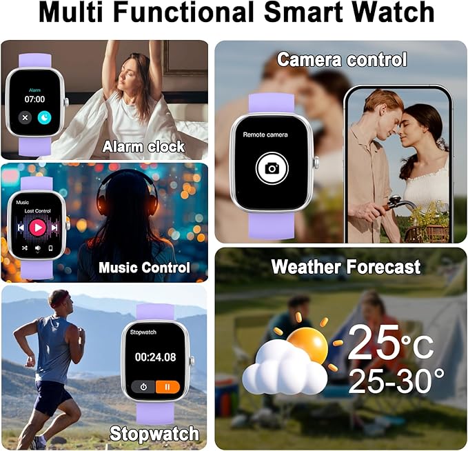 AI Smart Watch with ChatGPT, 1.91" Bluetooth Calling Smartwatch for Men Women, 110+ Fitness Modes Activity Tracker, Sleep/Heart Rate/Calorie Monitor, IP68 Waterproof Step Counter for Android iOS