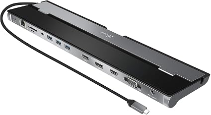 j5create USB C Docking Station- Supports up to 3 Display Simultaneously