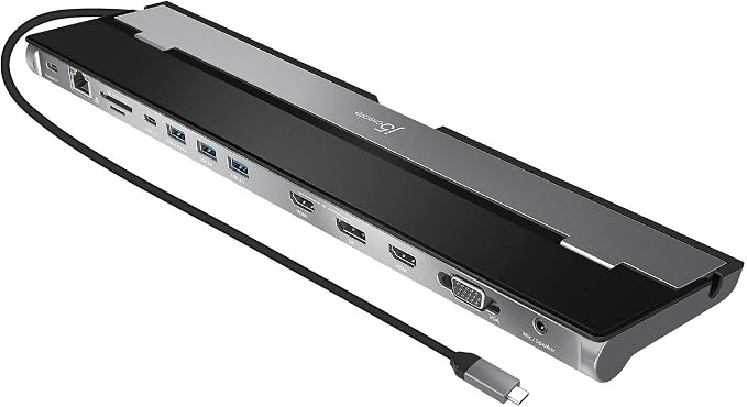 j5create USB C Docking Station- Supports up to 3 Display Simultaneously