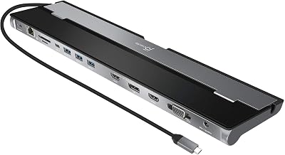 j5create USB C Docking Station- Supports up to 3 Display Simultaneously