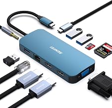 BENFEI 11-in-1 USB C Hub Triple Display Docking Station Dual HDMI, VGA - Image 1
