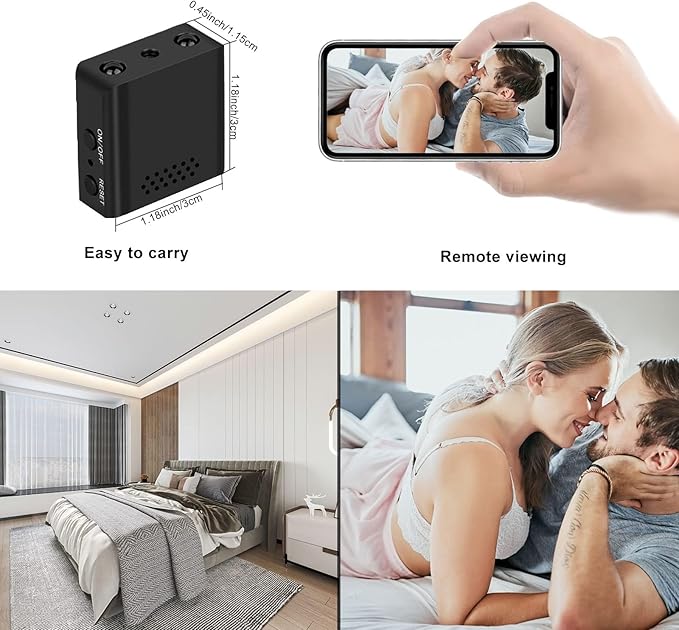 Crazytree Hidden Camera, 1080p HD Mini Spy Camera, WiFi Wireless Camera, Indoor Surveillance Camera for Pet Baby, Nanny Cam with Night Vision, Motion Detection