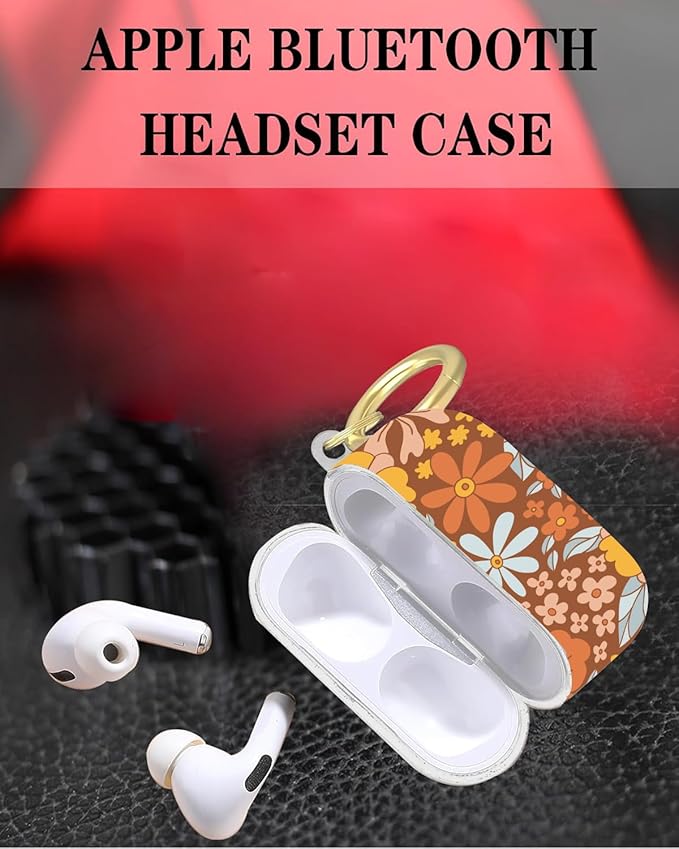 Compatible with Airpod Pro 2nd/1st Generation,Full Protection Cover for Women,Accessories Hard Case Portable & Shockproof for Airpod Pro 2nd Charging Case 2023/2022/2019(Bohemian Summer Bouquet)