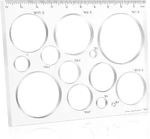 13-in-1 Circle Inlay Router Jig Templates Decorative,10 * 7.8 in