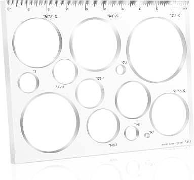 13-in-1 Circle Inlay Router Jig Templates Decorative,10 * 7.8 in