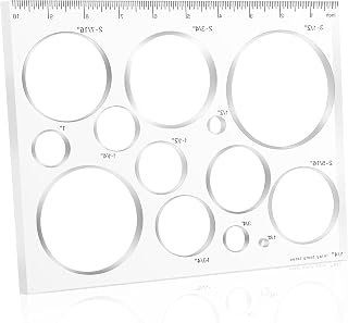 13-in-1 Circle Inlay Router Jig Templates Decorative,10 * 7.8 in - Image 1