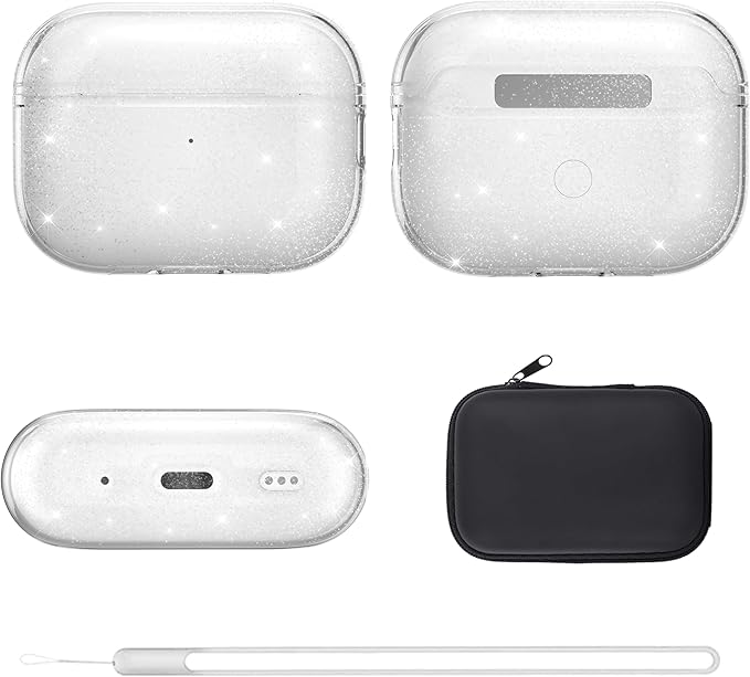 Valkit Compatible AirPods Pro Case, Clear with Cleaner Kit, Soft TPU Protective Cover for AirPods Pro Gen 2/1