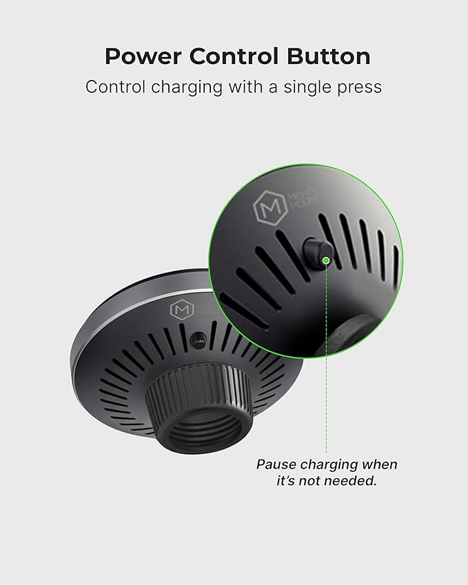 Mag Switch Qi2 Wireless Car Charger Gooseneck Mount, 15W Fast Charger with Built in on/Off Switch for Smarter Charging, Strong N52 Magnets, Compatible with iPhone 14/15/16/17/Galaxy