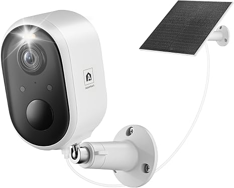 Solar Security Camera Outdoor Wireless, 2K Color Night Vision, Battery Powered PIR Motion Detection,2.4GHz WiFi Cameras for Home Surveillance, Light and Sound Alarm, 2-Way Audio - Image 5