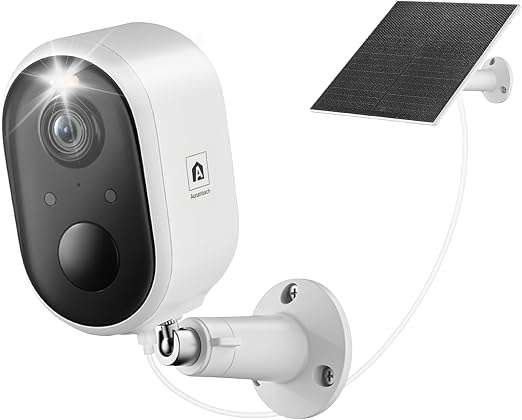 Solar Security Camera Outdoor Wireless, 2K Color Night Vision, Battery Powered PIR Motion Detection,2.4GHz WiFi Cameras for Home Surveillance, Light and Sound Alarm, 2-Way Audio - Image 6