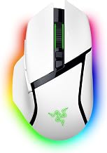 Razer Basilisk V3 Pro 35K Wireless Gaming Mouse, 140 Hr Battery, White - Image 1