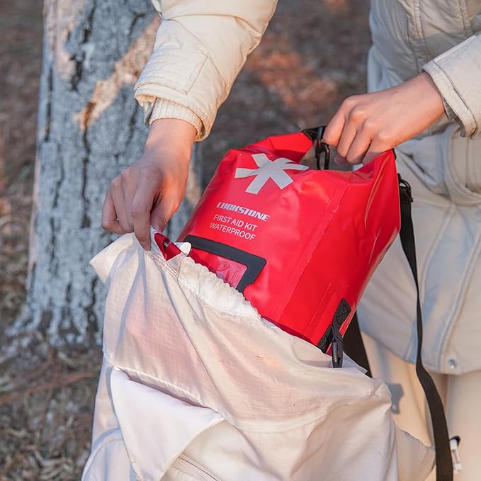 Empty First Aid Kit Dry Bag, Waterproof Medical Pouch Storage Bag for Emergency, for Outdoor Camping Drifting Hiking (5L)