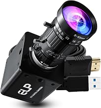 ELP 4K 60fps USB3.0 HDMI Camera Manual Zoom Webcam H.264 High Speed UVC Lightburn Cameras for Computer Low Illumination Simultaneous Output 10X Zoom Web_Camera for Windows Linux Mac TV Projector - Image 1