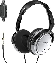 PHILIPS Over Ear Wired Stereo Headphones for Podcasts, Studio Monitoring and Recording Headset for Computer, Keyboard and Guitar with 6.3 mm (1/4") Add On Adapter- Silver - Image 1