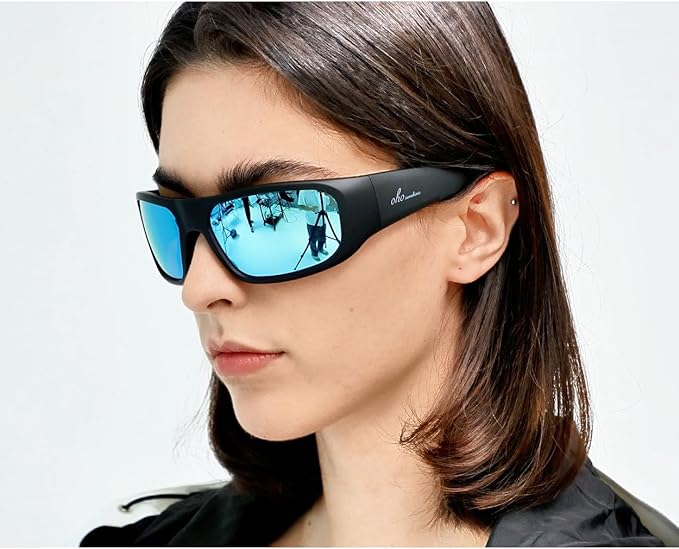 OhO sunshine, Polarized Sunglasses with Bluetooth Speaker, Open Ear Audio, Athletic/Outdoor UV Protection and Voice Control