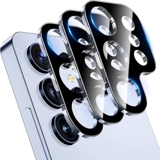 YWXTW 3 Pack Camera Lens Protector for Samsung Galaxy S25 Ultra 6.8 Inch, 9H Tempered Glass Ultra HD [No Impact on Night Shots] S25 Ultra Lens Protector, Anti-Scratch No Bubbles