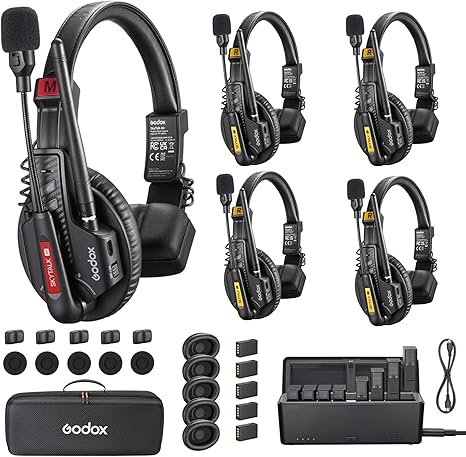 GODOX Skytalk Air 5S 2.4G Full-Duplex Wireless Intercom System(5 User)