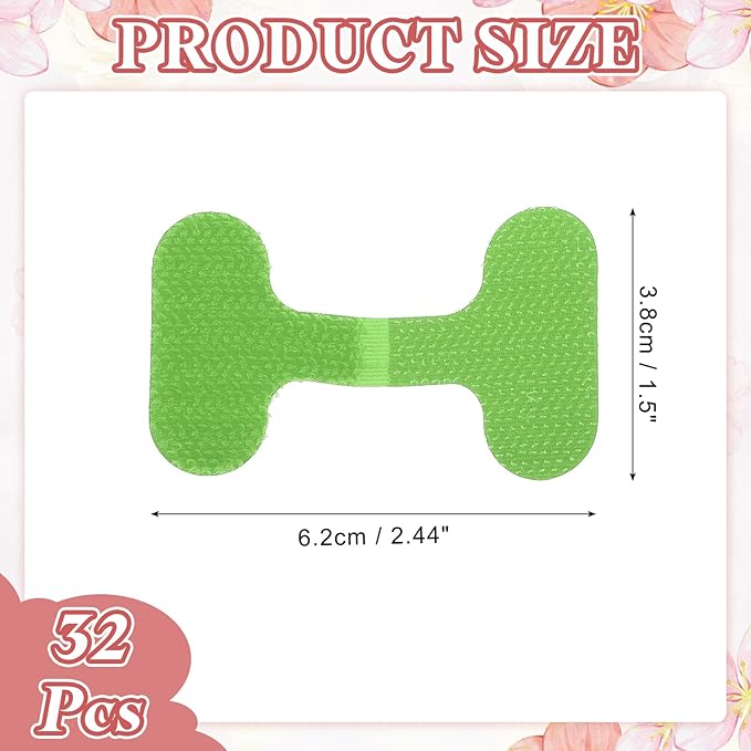 PATIKIL 2.4 x 1.5 Inch Cable Labels, 32 Pcs Electronic Cable Identification Tags Nylon Write on Wire Labels Oval Cord Tags Labeling for Electronics Management Organization, Green