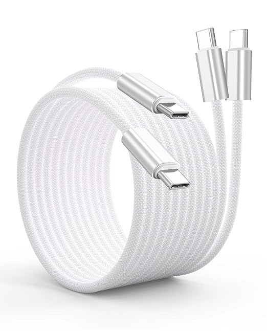 15FT USB C Fast Charge & Data Cable Long 2-PK,USBC 220W for Apple,Sam/Sung