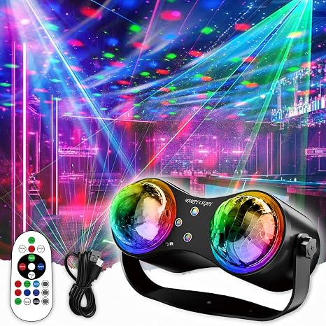 Party Disco Strobe Ocean & Star Double Ball Light