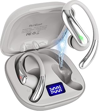 AI Translation Earbuds Real Time 50H Playtime Translator Ear Buds Audifonos Traductores Inglés Español 4-in-1 Translator Wireless Earphones for Trave/l Business/Learning Beige