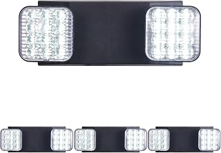 Black Emergency Lights with Battery Backup, Commercial LED Emergency Light - Image 1