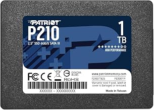 Patriot P210 1TB Internal SSD - SATA 3 2.5" - Solid State Drive - P210S1TB25 - Image 1