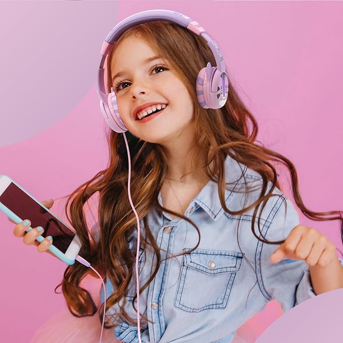 Kidrox Wired Toddler Headphones for 1-7 Years Old — 85dB Volume Limited Baby Headphones for Plane and Car Travel — Children Headset for Airplane, iPad and Tablet, Kids Headphone with Cord for Children