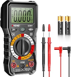 ANENG Digital Multimeter with Case,DC AC Voltmeter,Ohm Volt Amp Meter