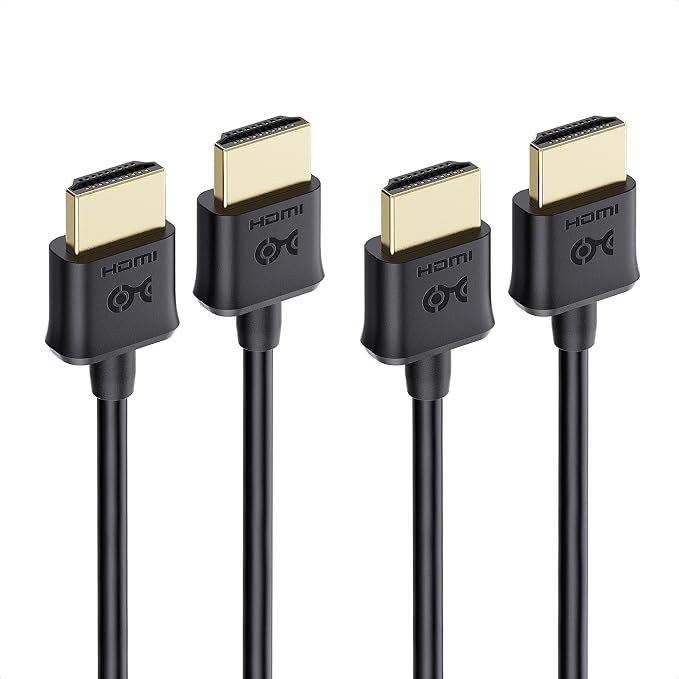 Cable Matters 2-Pack 4K Ultra Thin HDMI Cable, 6ft
