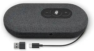USB Speakerphone, Conference Computer Speakers with Microphone for Home Office Calls, 360 Degree Enhanced Voice Pickup, Noise Reduction, Echo Cancellation, Compatible with Zoom, Teams, Skype