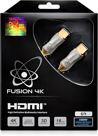 Fusion4k 4K HDMI Cable 6 Feet - High Speed 18Gbps | 4K@60Hz 2K@144Hz 1080p@240Hz | HDR ARC Dolby Atmos | Braided Cord for PS5, Xbox Series X, Apple TV, Roku, Soundbar, Gaming Monitor - Image 3