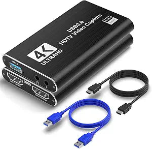4K HDMI Capture Card, USB 3.0 Video Capture Card for Streaming