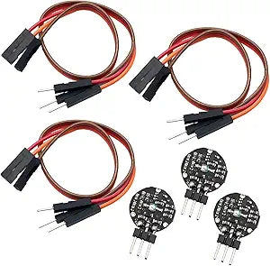 FainWan 3PCS Pulse Sensor Heart Rate Sensor Monitor Pulse Sensor Compatible with Ar-duino Module Raspberry pi