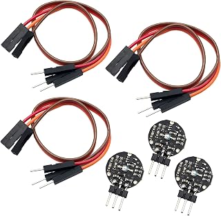 FainWan 3PCS Pulse Sensor Heart Rate Sensor Monitor Pulse Sensor Compatible with Ar-duino Module Raspberry pi