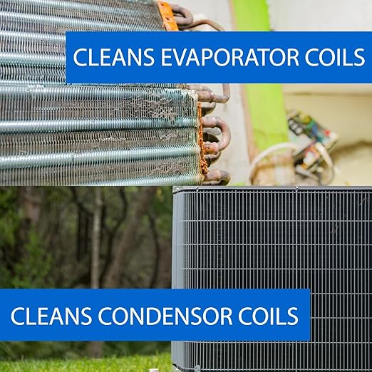 Quality Chemical Nu-Coil Professional Grade Concentrated/Air Conditioner Alkaline Condenser Coil Cleaner for AC Unit/AC Coil Cleaner 1 Gallon (128 oz)