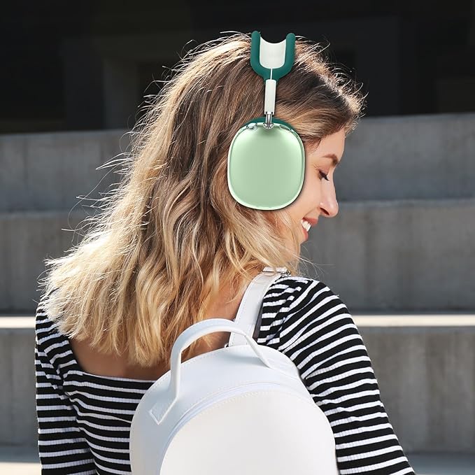 Case Cover for AirPods Max Headphones,Anti-Scratch Ear Pad Case Cover/Ear Cups Cover/Headband Cover/Top Pad Protector,for AirPods Max. Clear Soft TPU and Silicone,Skin Scratch Proof.