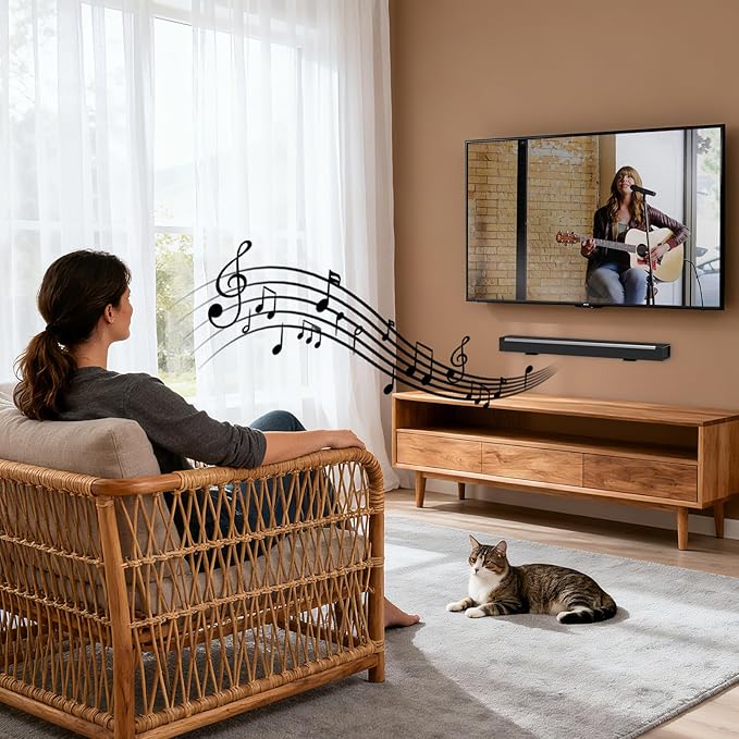 woiron Universal Soundbar Wall Mount Bracket Floating Wall Shelf Compatible for Samsung, Sony, LG,Vizio, Bose and More,Soundbar Mounting Bracket Shelf Mount Under TV (2 pcs)