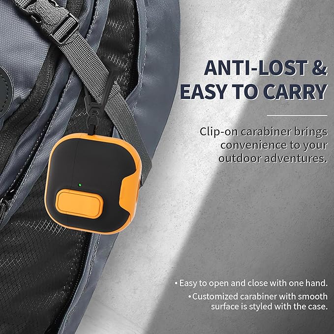 for AirPods 4 Case with Lock,TPU Leather Texture Protective Durability Anti-Lost & Shockproof Protective Cover Accessories with Cleaning Kit in Keychain for Apple AirPods 4 Generation (Yellow/Black)