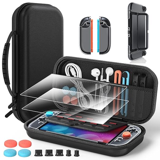 Switch 2 Accessories Bundle for Nintendo Switch 2 2025(All in One Case Kit)