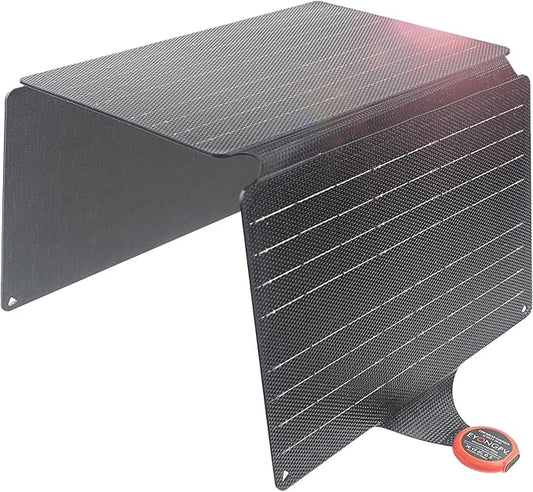 EYONGPV 30W Portable Foldable Solar Panel & Solar Charger with Croc-Eye USB-C PD Fast Charging Output, IP67 Waterproof Compact Solar Charger for Phones, Power Banks, Camping, Hiking, Backpacking