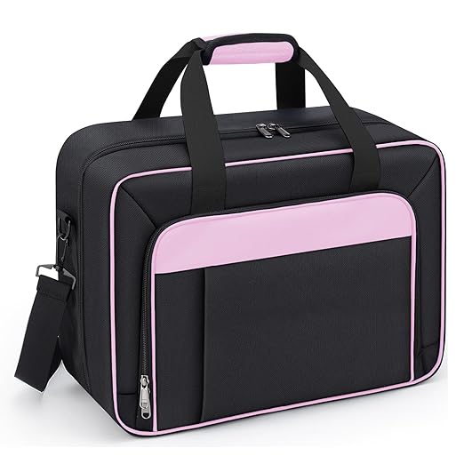 GDNasist Carrying Case Compatible with PS5/PS5 Pro/PS5 Slim, Pink